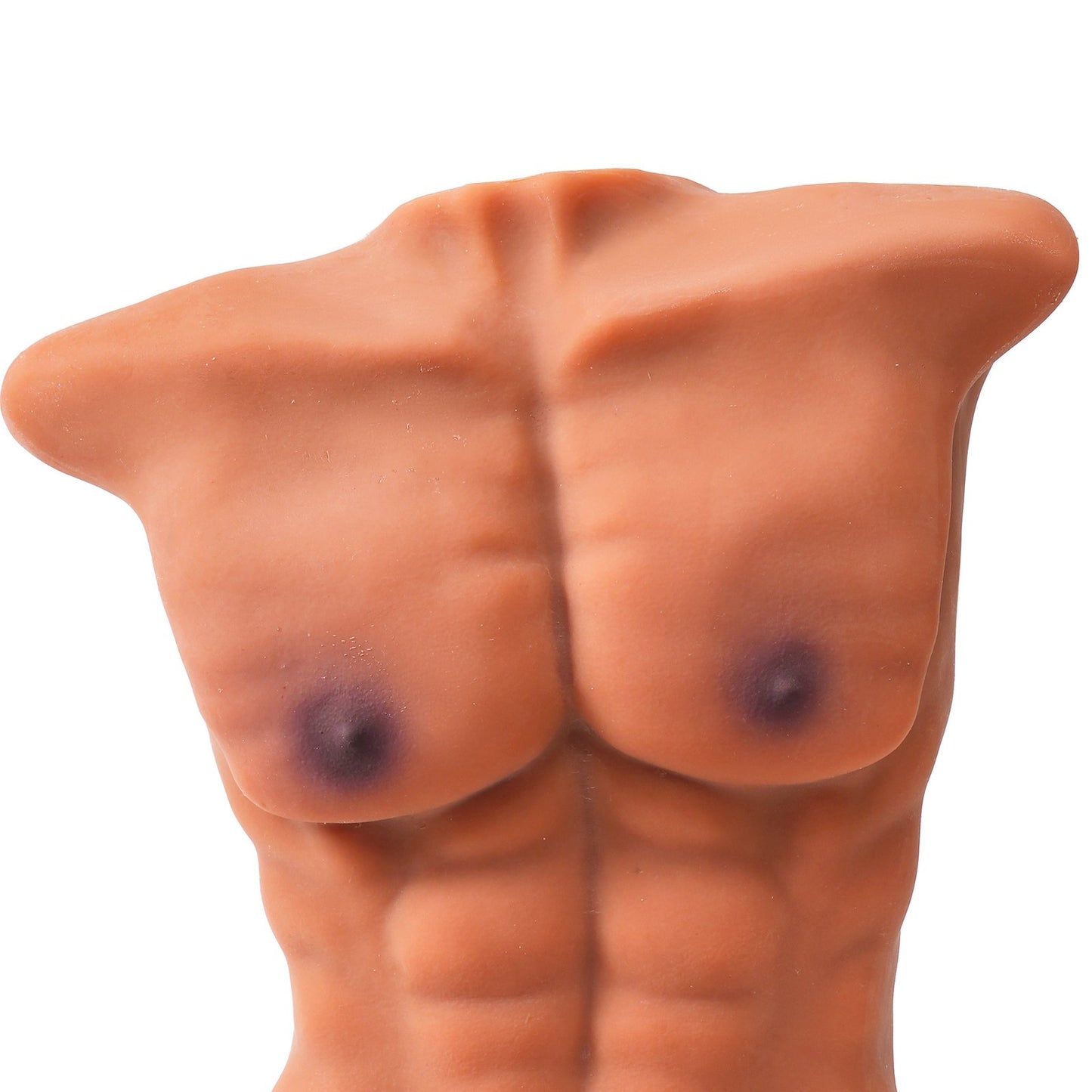 11kg muscular male torso sex doll realistic upper body model abdomen close-up on plain background