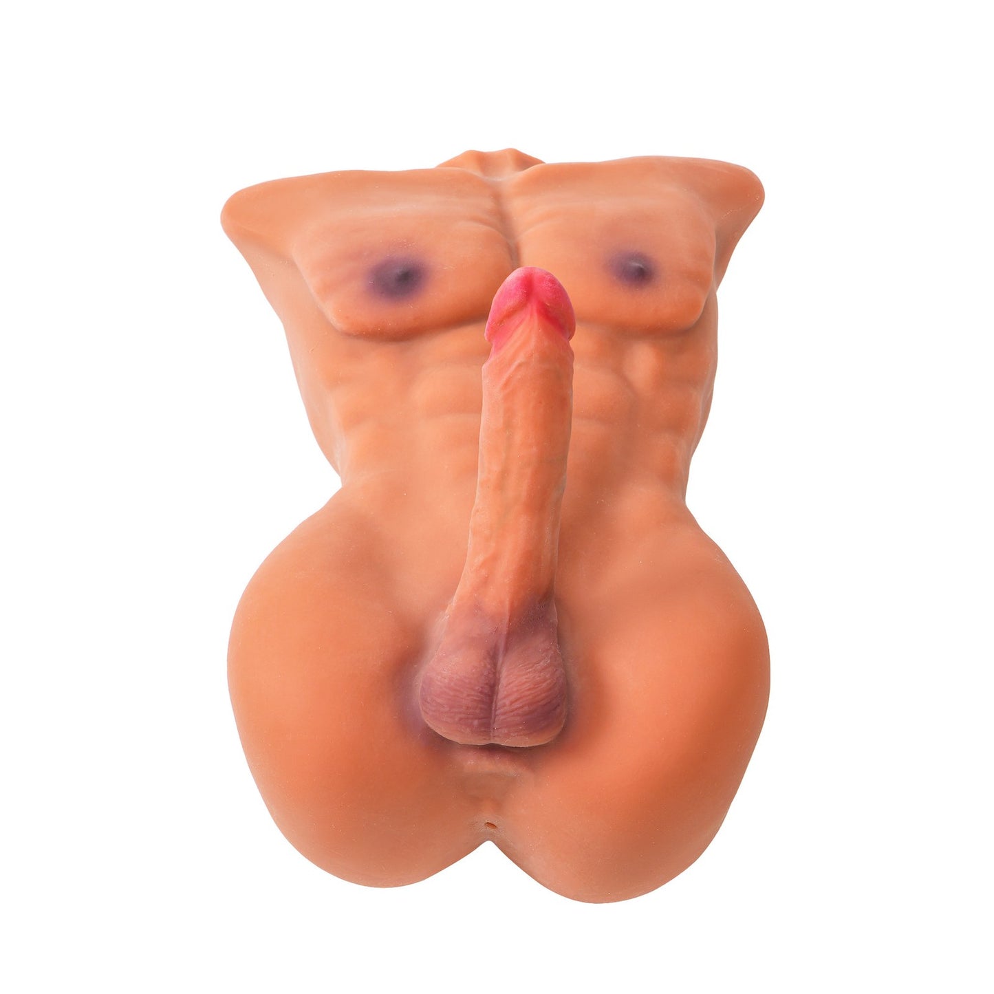 11kg muscular male torso sex doll realistic upper body model front view on plain background
