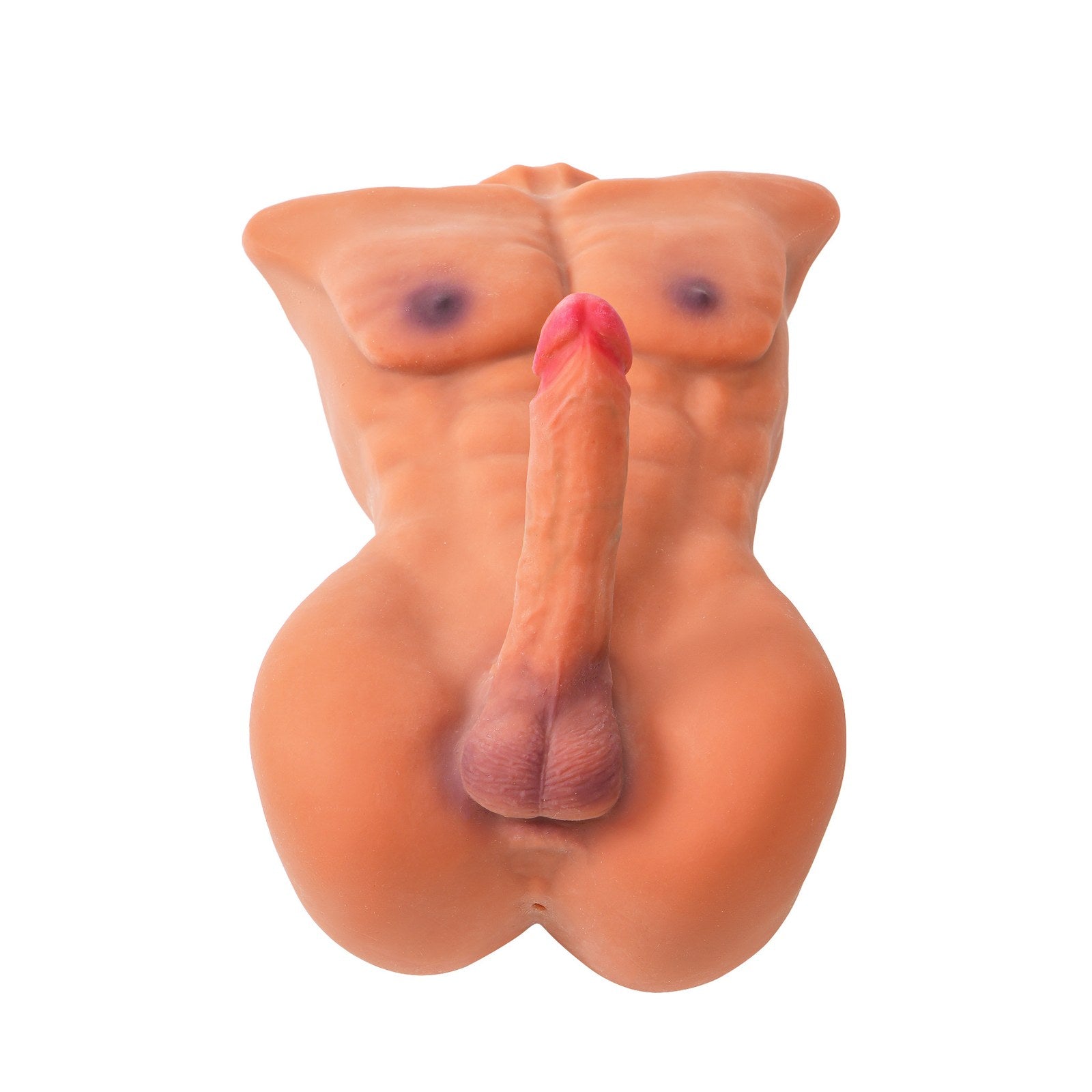 11kg muscular male torso sex doll realistic upper body model front view on plain background