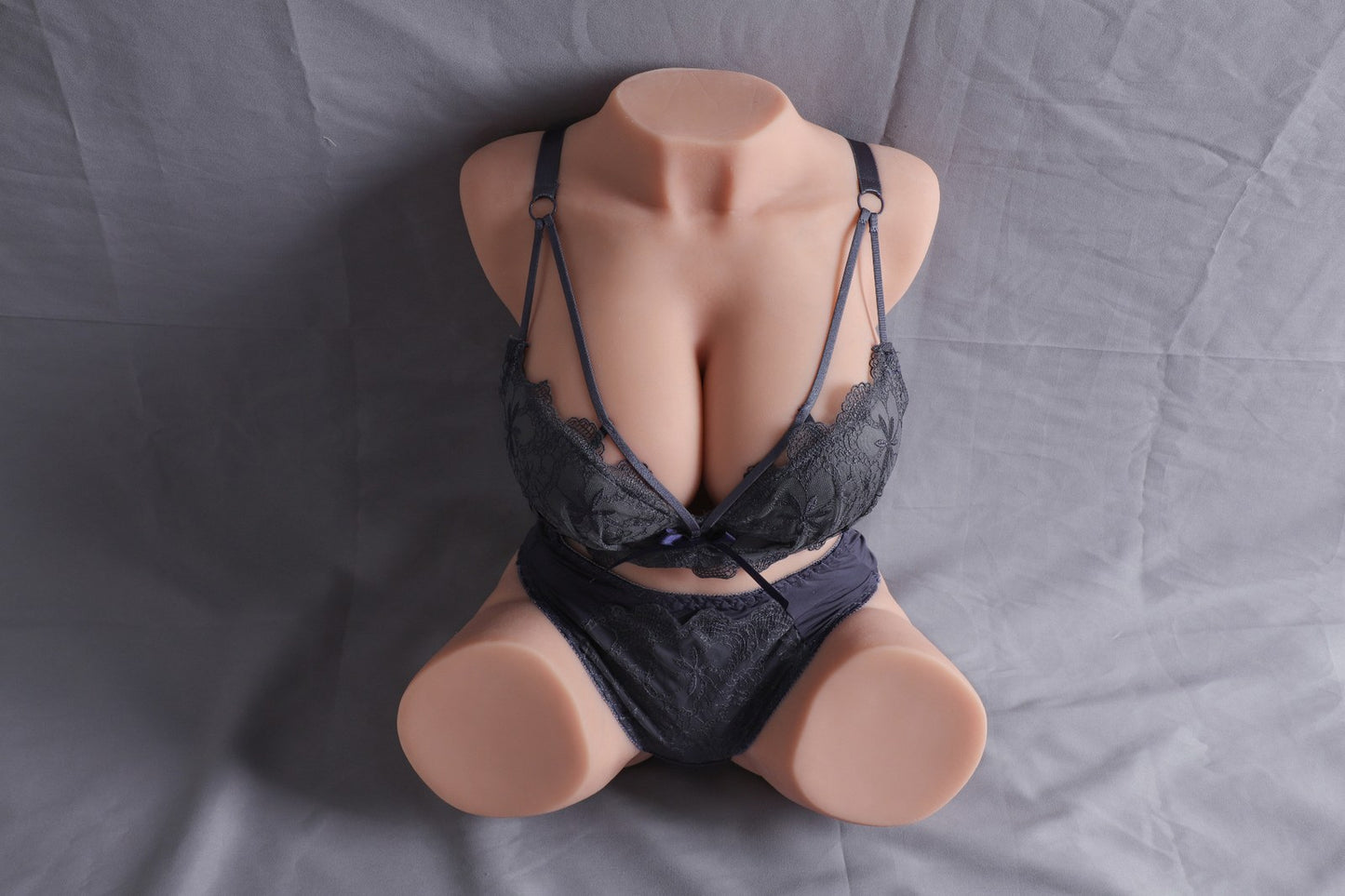 13.5kg busty torso sex doll heavy large breasts model front view wearing dark lingerie