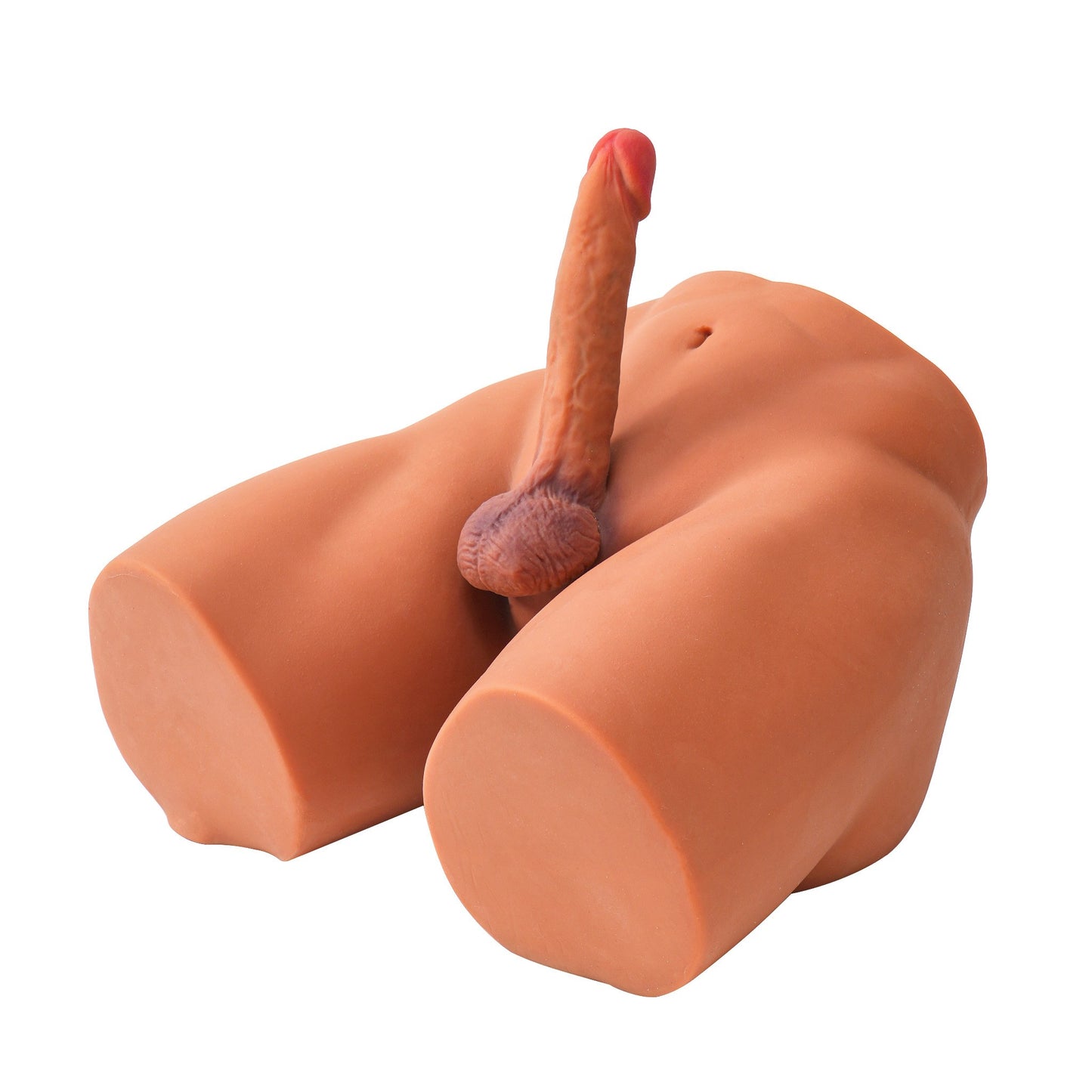 16.6kg realistic male lower body sex doll heavy athletic model bottom angled view on plain background