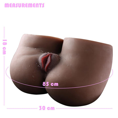 7kg ebony lower body sex doll size guide with detailed dimensions and measurements chart