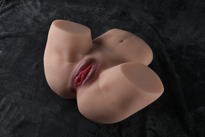 9.3kg curvy lower body sex doll front view on white background
