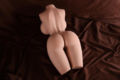 bottom view of 9.5kg torso sex doll showing realistic lower body design